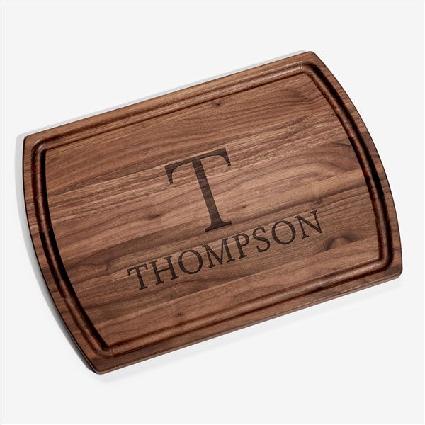 Heritage Initial & Name Engraved Walnut Cutting Boards - 56227