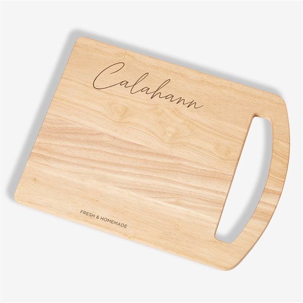 Family Name Personalized Rubberwood Cutting Board - 56241