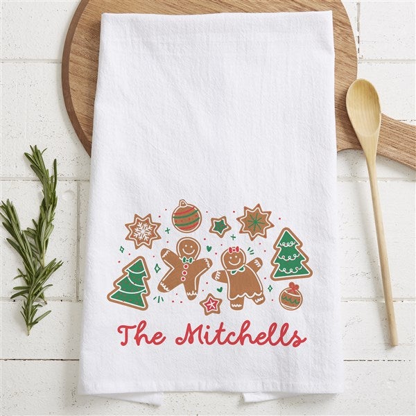 Baking Spirits Bright Personalized Tea Towel - 56258