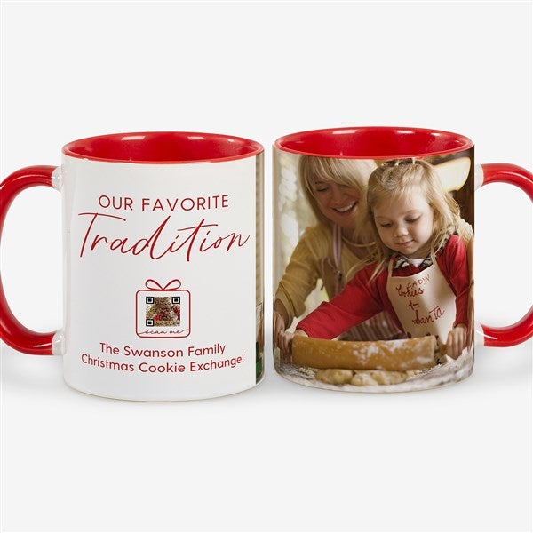 Personalized Christmas Coffee Mug with Video QR Code  - 56342