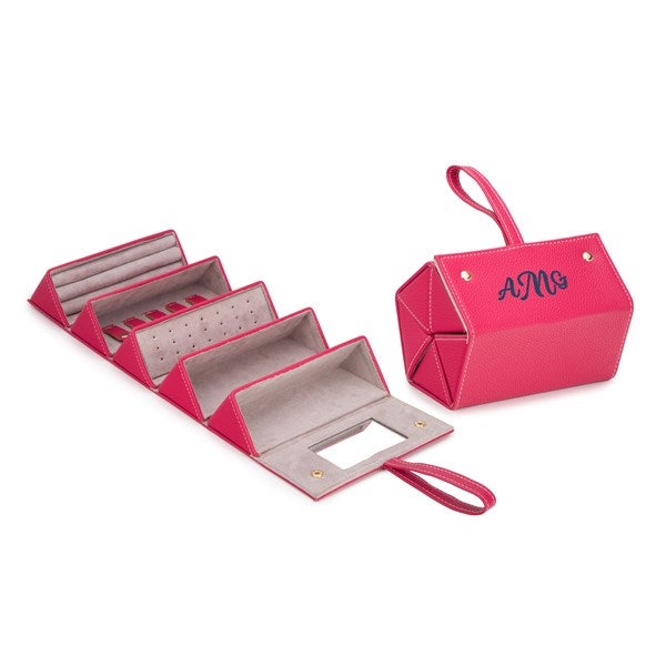 Bold & Chic Personalized Vegan Leather Eyewear & Jewelry Case  - 56347