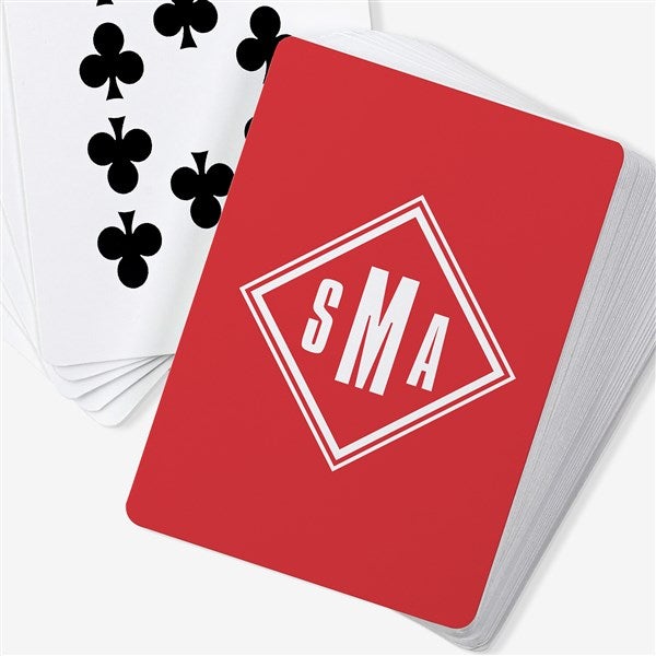 Diamond Mark Personalized Playing Cards  - 56356