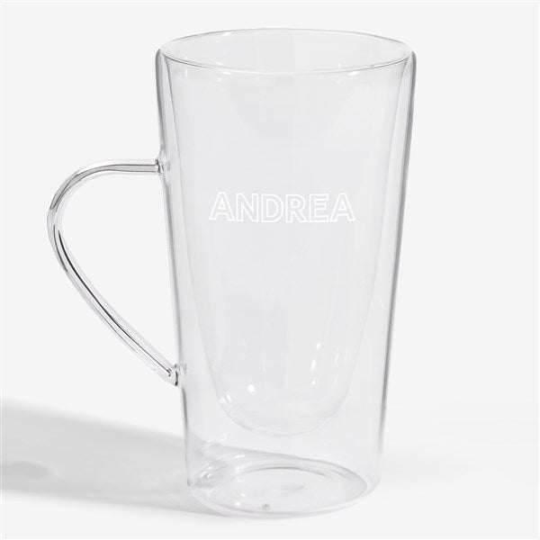 Luigi Bormioli® Engraved Double Wall Glass Mug - 56362