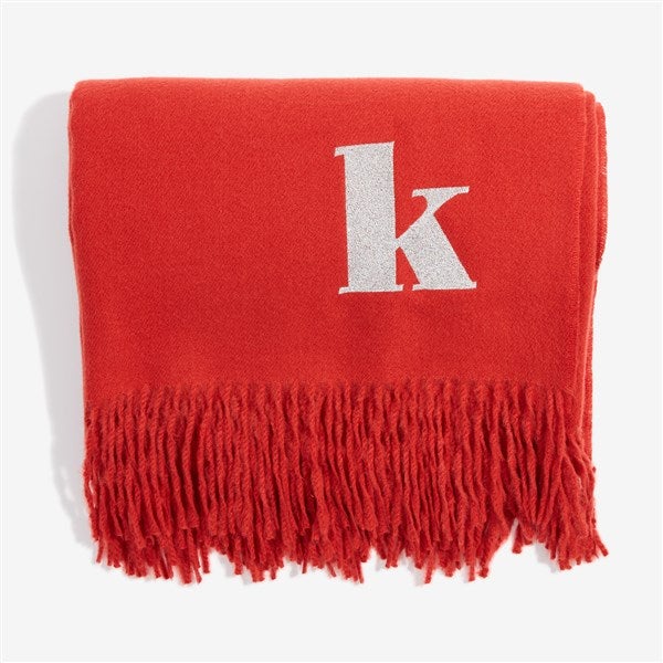 The Signature Embroidered Throw Blanket  - 56370