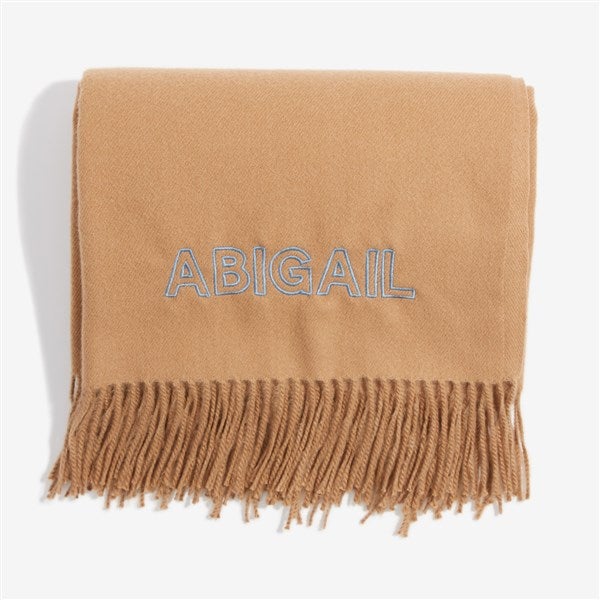 The Signature Embroidered Throw Blanket  - 56370