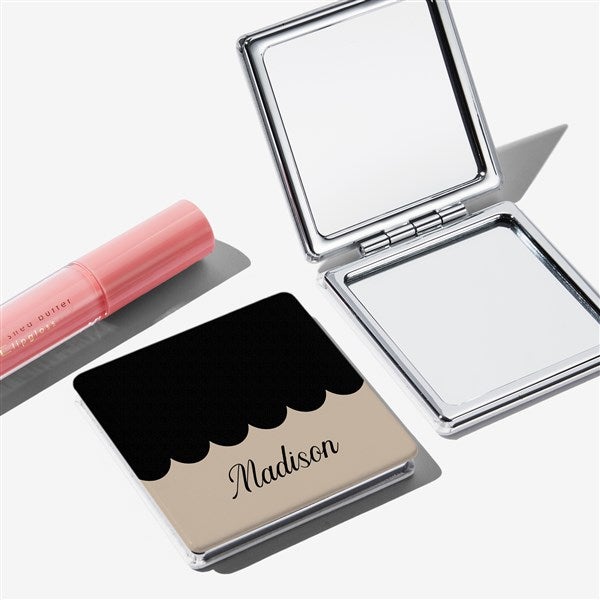 Scallop Me Pretty Personalized Compact Mirror  - 56442