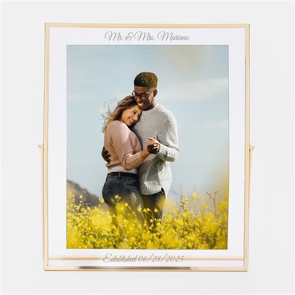 Engraved Gold & Silver Floating Frames - 56477