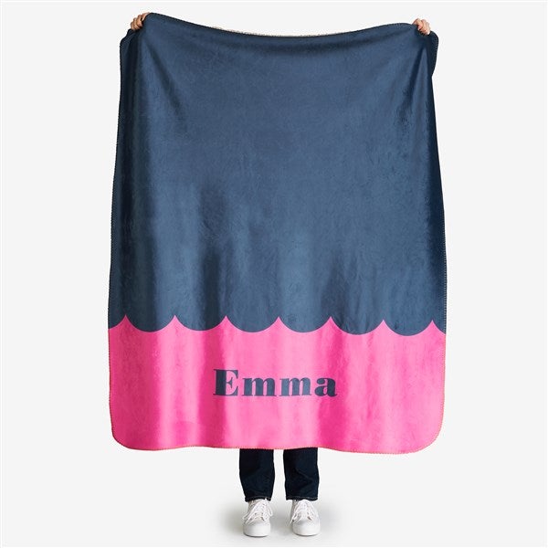 Scallop Me Pretty Personalized Blanket - 56480