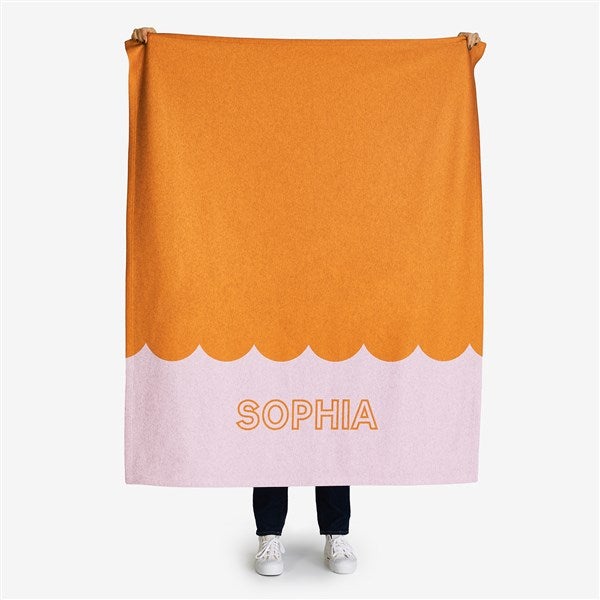 Scallop Me Pretty Personalized Blanket - 56480