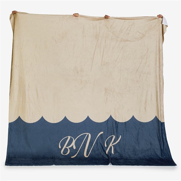 Scallop Me Pretty Personalized Blanket - 56480
