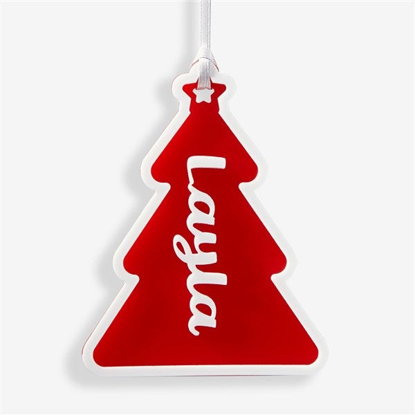 Christmas Icon Personalized 2 Layer Acrylic Ornament  - 56549