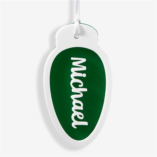 Christmas Icon Personalized 2 Layer Acrylic Ornament  - 56549