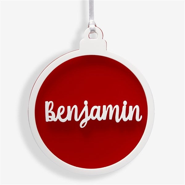 Christmas Icon Personalized 2 Layer Acrylic Ornament  - 56549