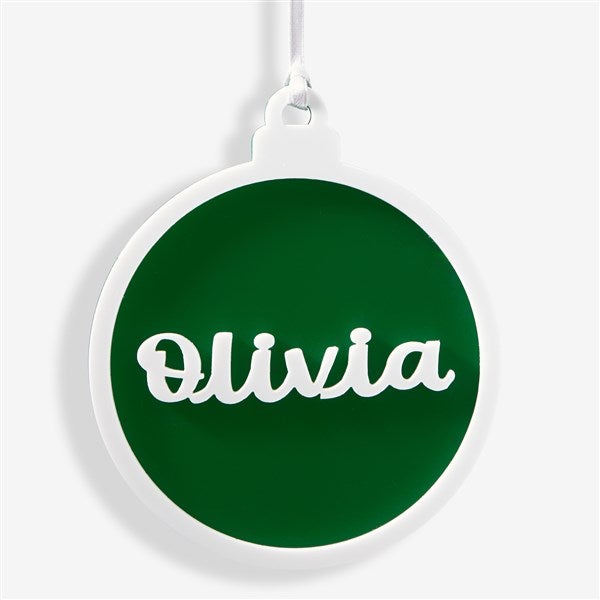 Christmas Icon Personalized 2 Layer Acrylic Ornament  - 56549