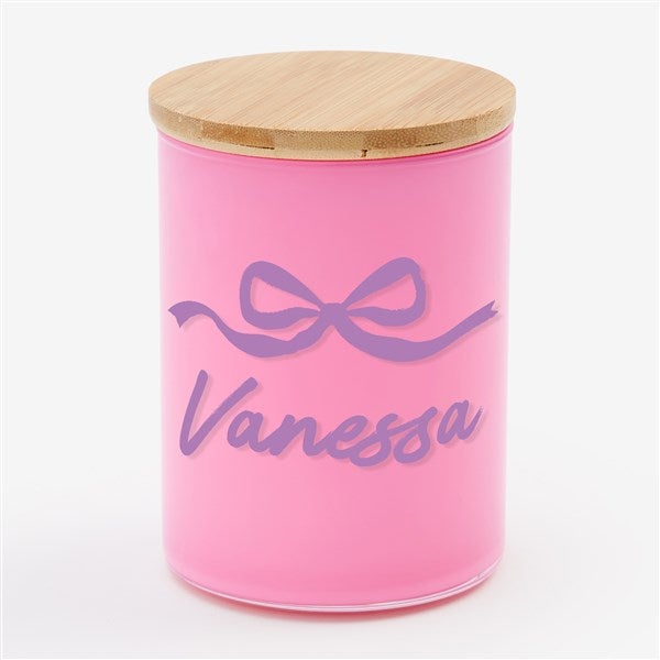 Darling Bow Personalized Color Splash 12oz Candle  - 56554