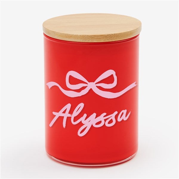 Darling Bow Personalized Color Splash 12oz Candle  - 56554