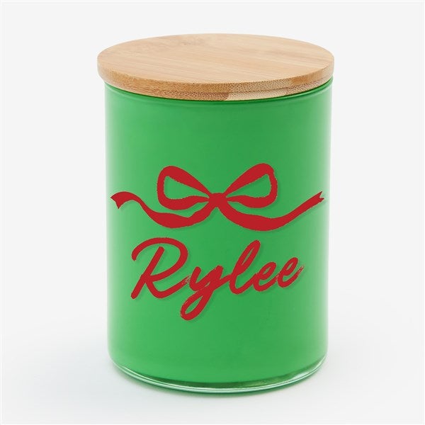 Darling Bow Personalized Color Splash 12oz Candle  - 56554