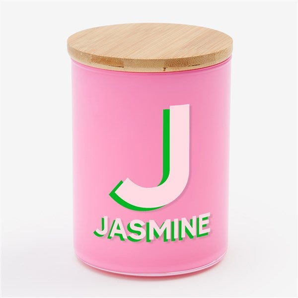 Shadow Initial & Name Personalized Color Splash 12oz Candle  - 56555