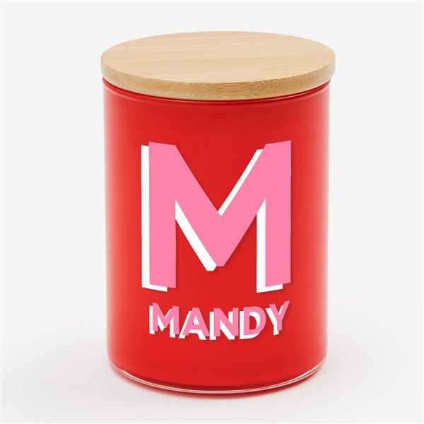 Shadow Initial & Name Personalized Color Splash 12oz Candle  - 56555