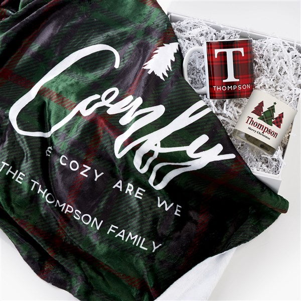 Christmas Plaid Personalized Holiday Gift Set  - 56571