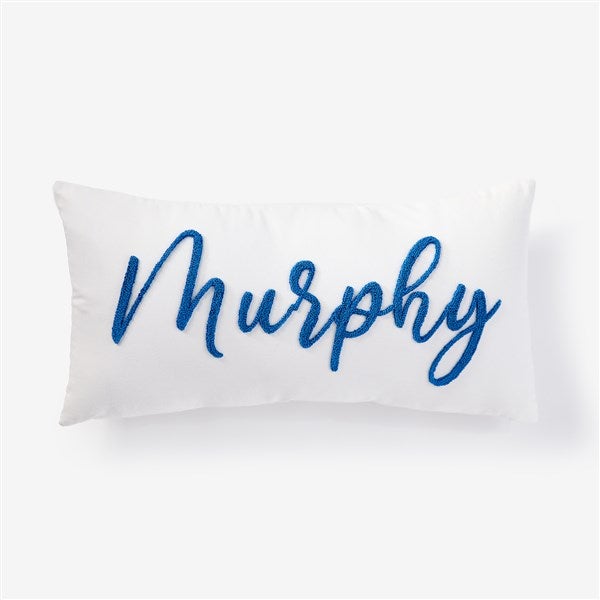 Personalized Punch Needle Script Pillow  - 56573D