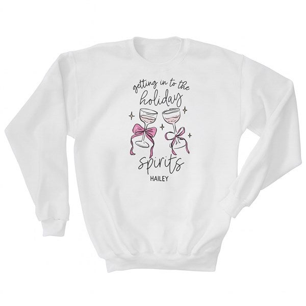 Personalized Holiday Spirits Sweatshirt by Jessie James Decker - 56575