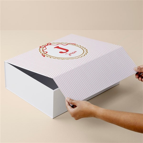 Personalized Striped Initial Keepsake Box by Jessie James Decker - 56579