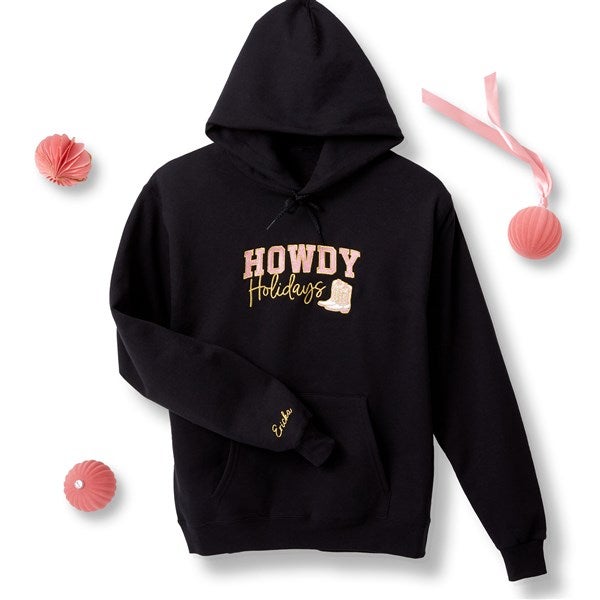 Embroidered Howdy Holidays Sweatshirts by Jessie James Decker - 56614