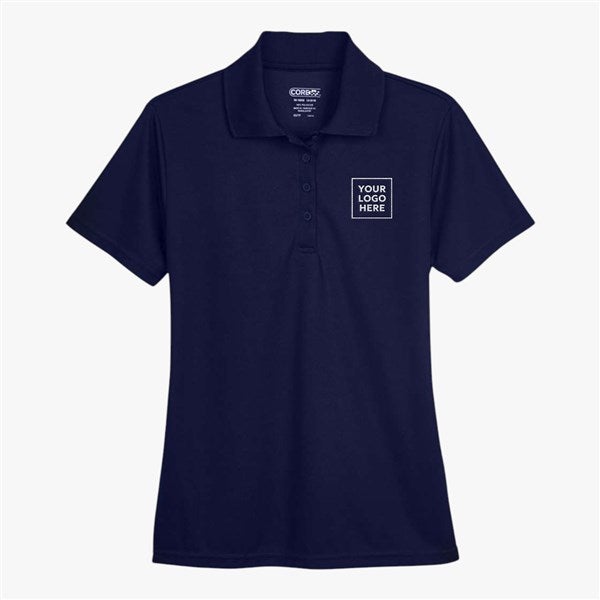 Custom Core365 Women's Origin Performance Piqué Polo - Navy - 56639