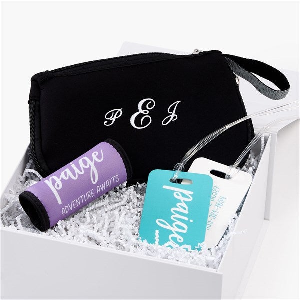 Scripty Style Personalized Travel Gift Set For Her - 56739