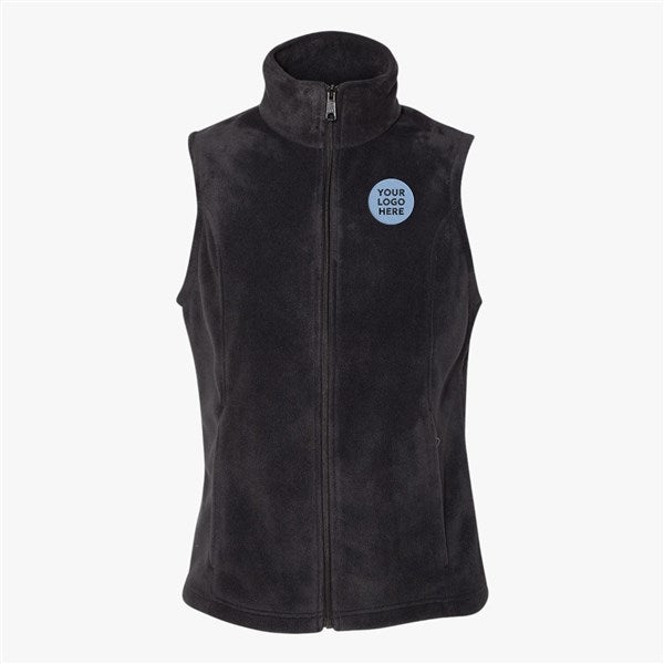 Custom Women's Columbia Benton Springs™ Fleece Vest - Black - 56747