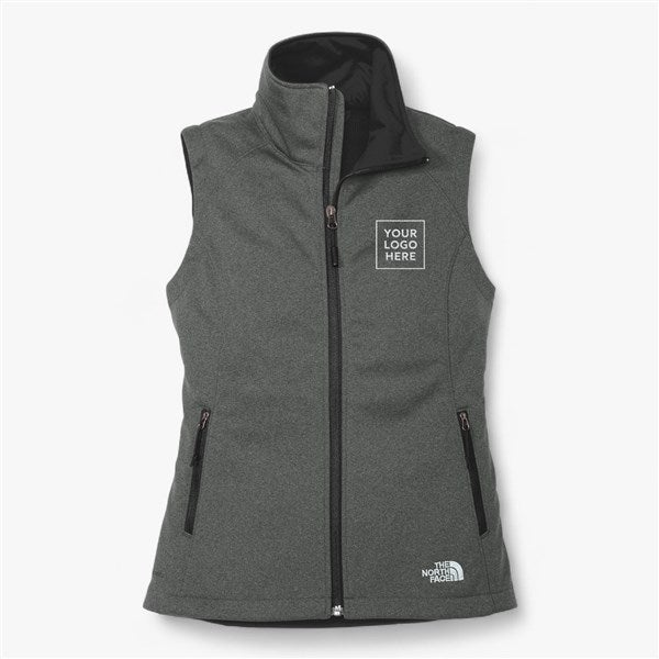Custom Women's The North Face® Ridgewall Soft Shell Vest - Dark Grey - 56755