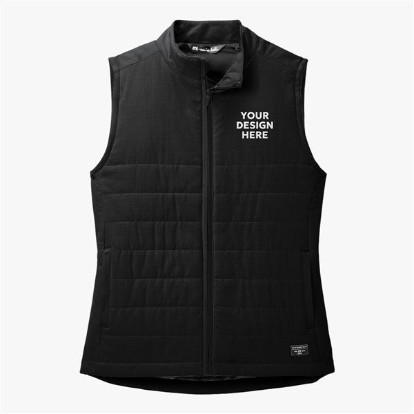 Custom Women's Travis Mathew Cold Bay Vest - Black - 56761