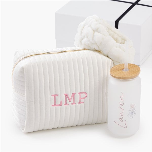 Personalized Ivory Makeup Bag Gift Set For Her - 56806