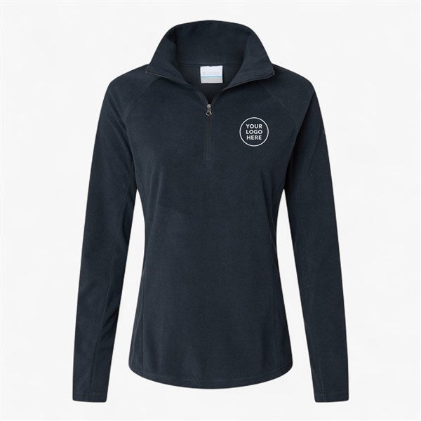 Custom Women's Columbia Glacial™ IV Fleece Pullover - Black - 56816