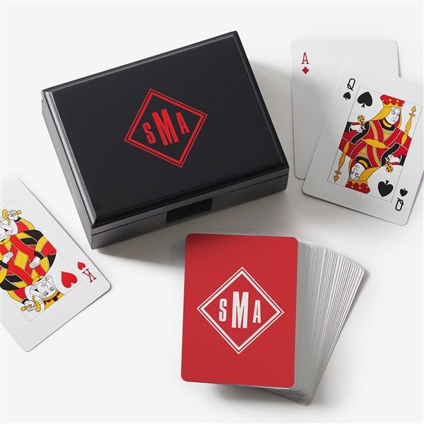 Diamond Mark Personalized Playing Cards & Box Set - 56839