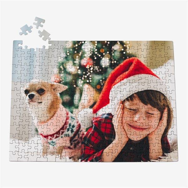 Family Christmas Photo Personalized Photo Puzzle  - 56886