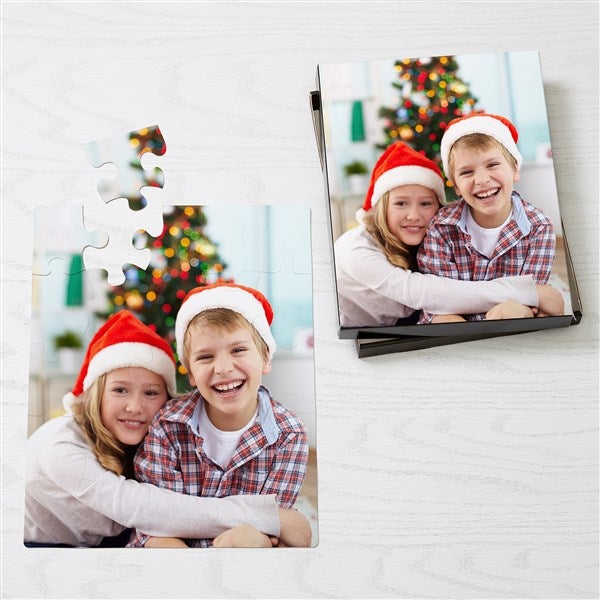 Family Christmas Photo Personalized Photo Puzzle  - 56886