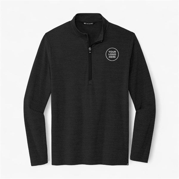 Custom Men'sTravisMathew Crestview 1/4-Zip - Black  - 56910