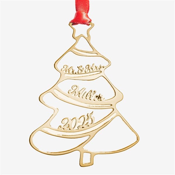 Personalized Wedding Tree Ornament  - 56918D