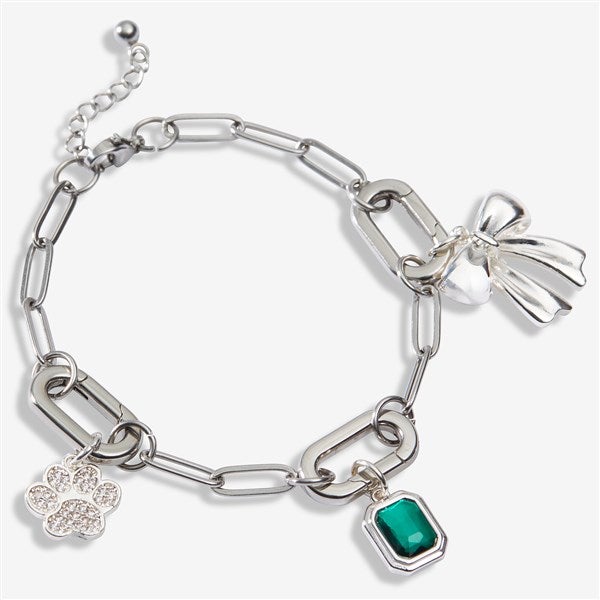 Build-Your-Own 3-Piece Silver Charm with Bracelet Set - 56949