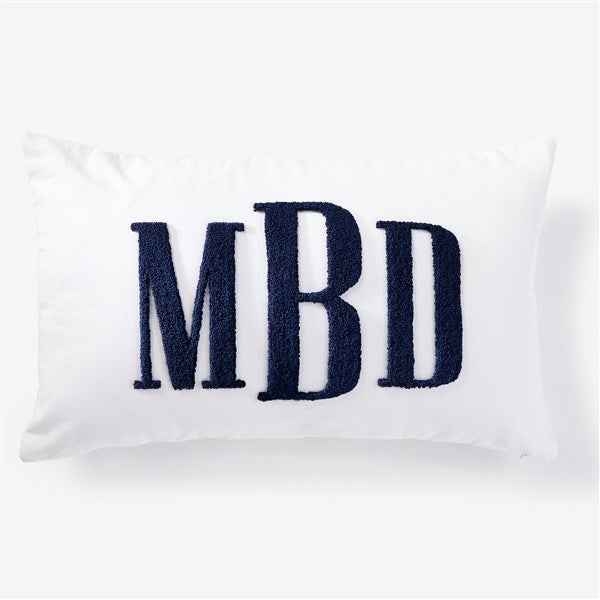 Personalized Punch Needle Monogram Pillow  - 56951D