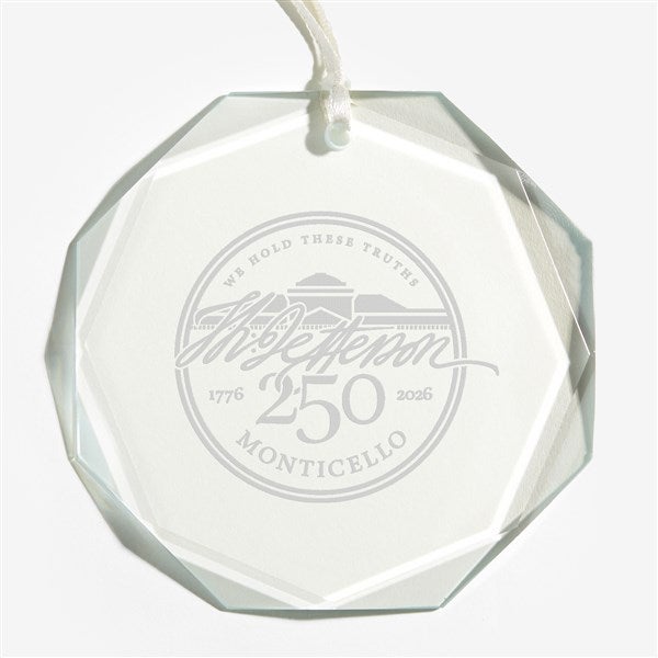 United States 250th Birthday Premium Octagon Engraved Ornament - 57035
