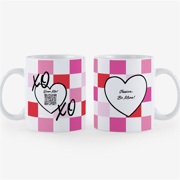 Valentine's Day Personalized Photo Coffee Mug with Video QR Code  - 57142
