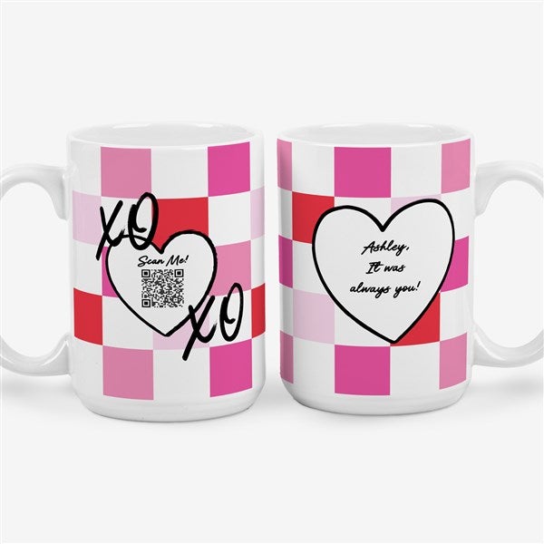 Valentine's Day Personalized Photo Coffee Mug with Audio QR Code  - 57143