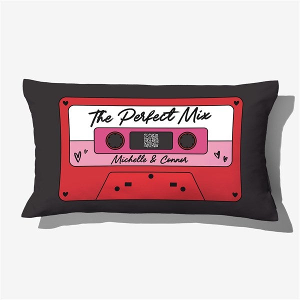Cassette Tape Personalized Audio Lumbar Throw Pillow  - 57144