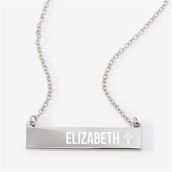 Blessed Name Personalized Nameplate Necklace - 57165