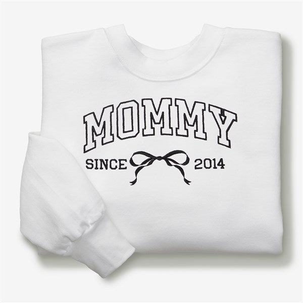 Embroidered Bow Adult Sweatshirt by Jessie James Decker - 57330