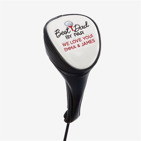 Best Dad By Par Embroidered Performance Golf Club Cover  - 57388