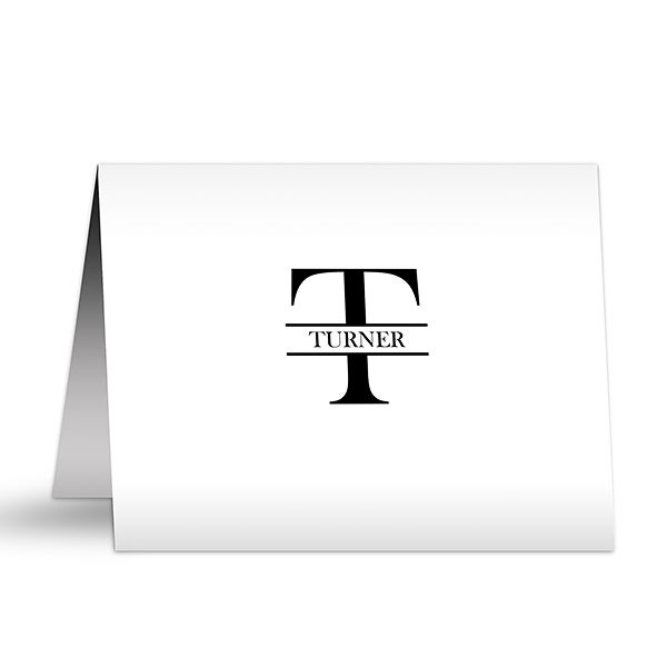 Custom Name Personalized Note Card Stationery - 5739
